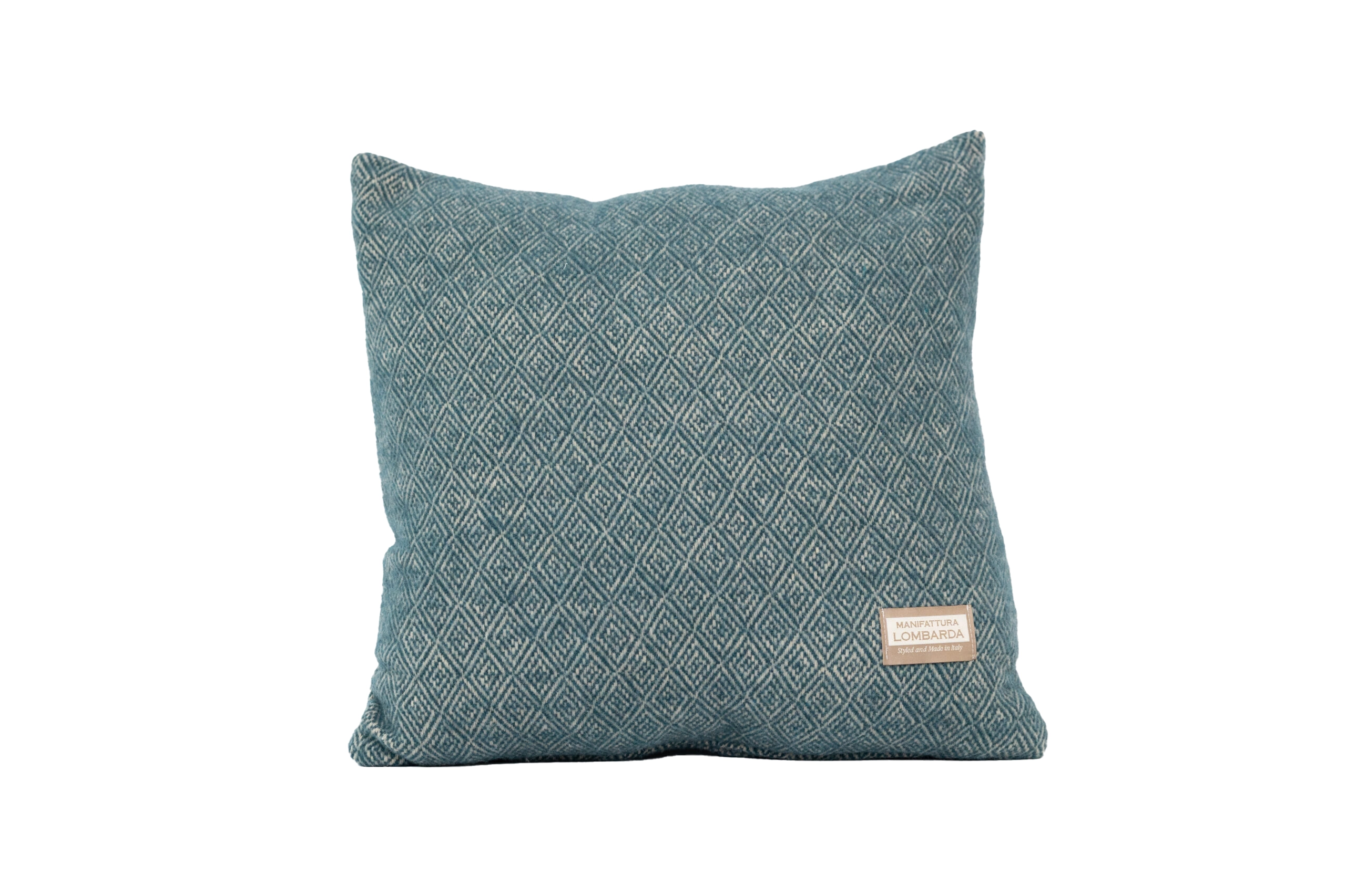 Manifattura Lombarda kussen – 45×45 – petrol – Sirmione