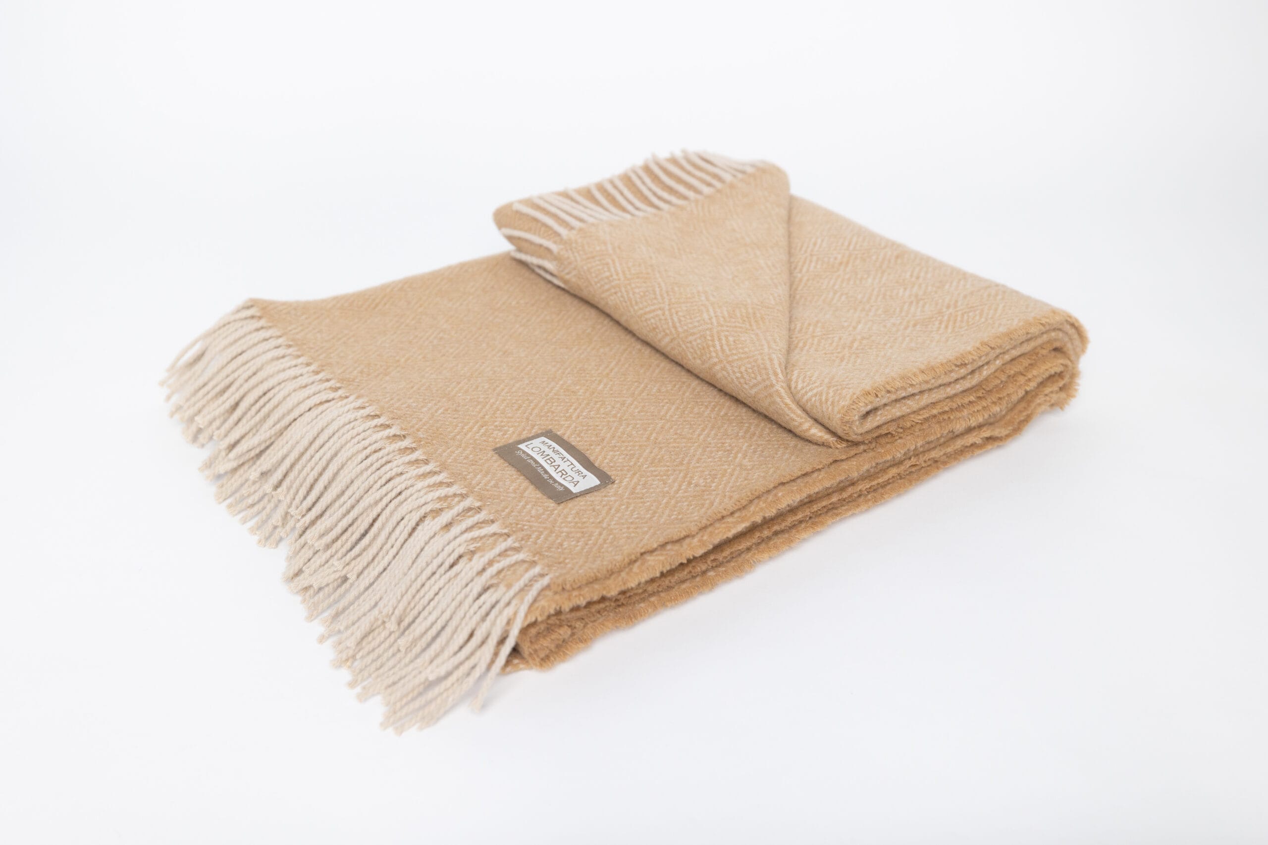 Manifattura Lombarda plaid – camel – Sirmione