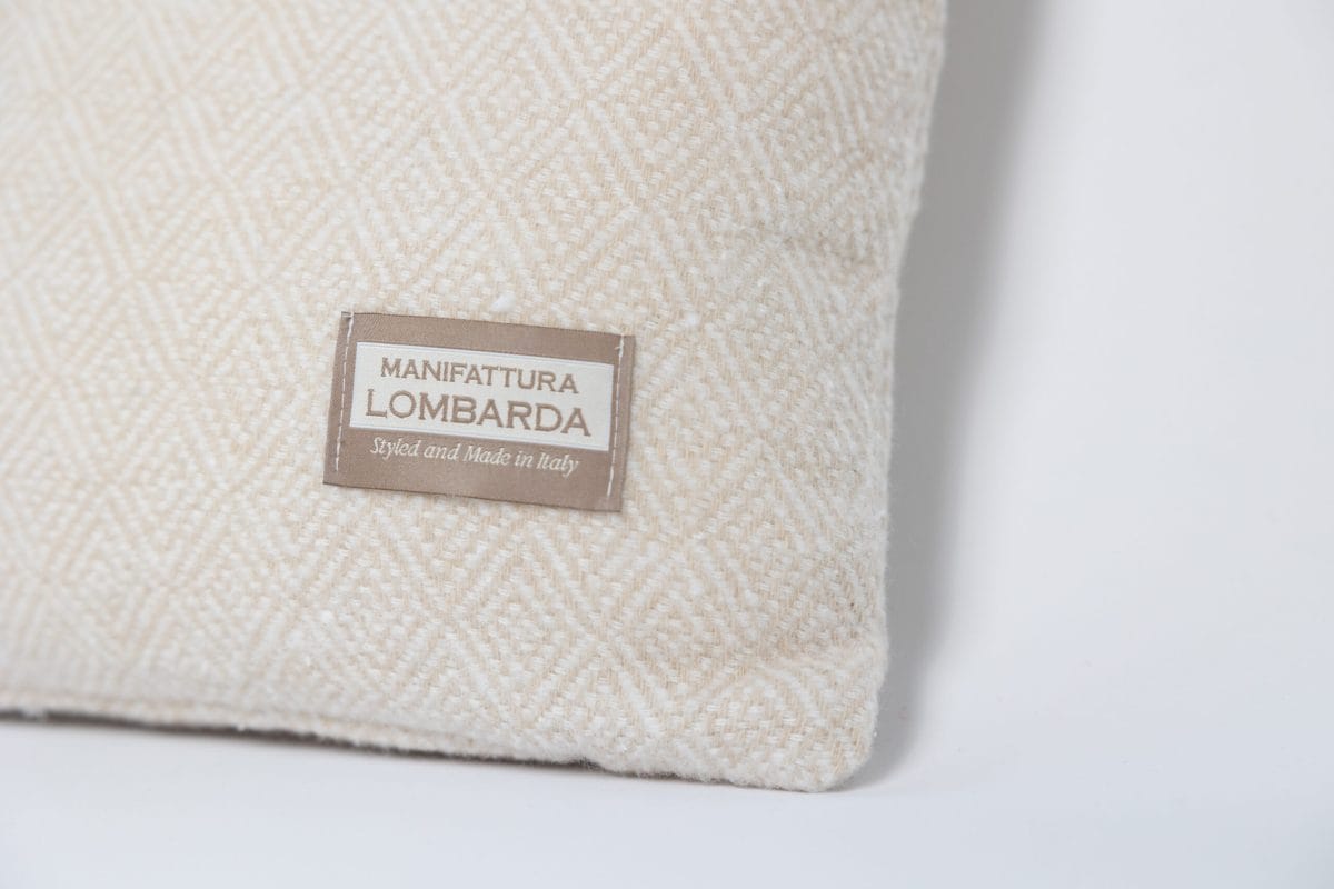 Manifattura Lombarda kussen – 45×45 – beige – Sirmione - Afbeelding 3