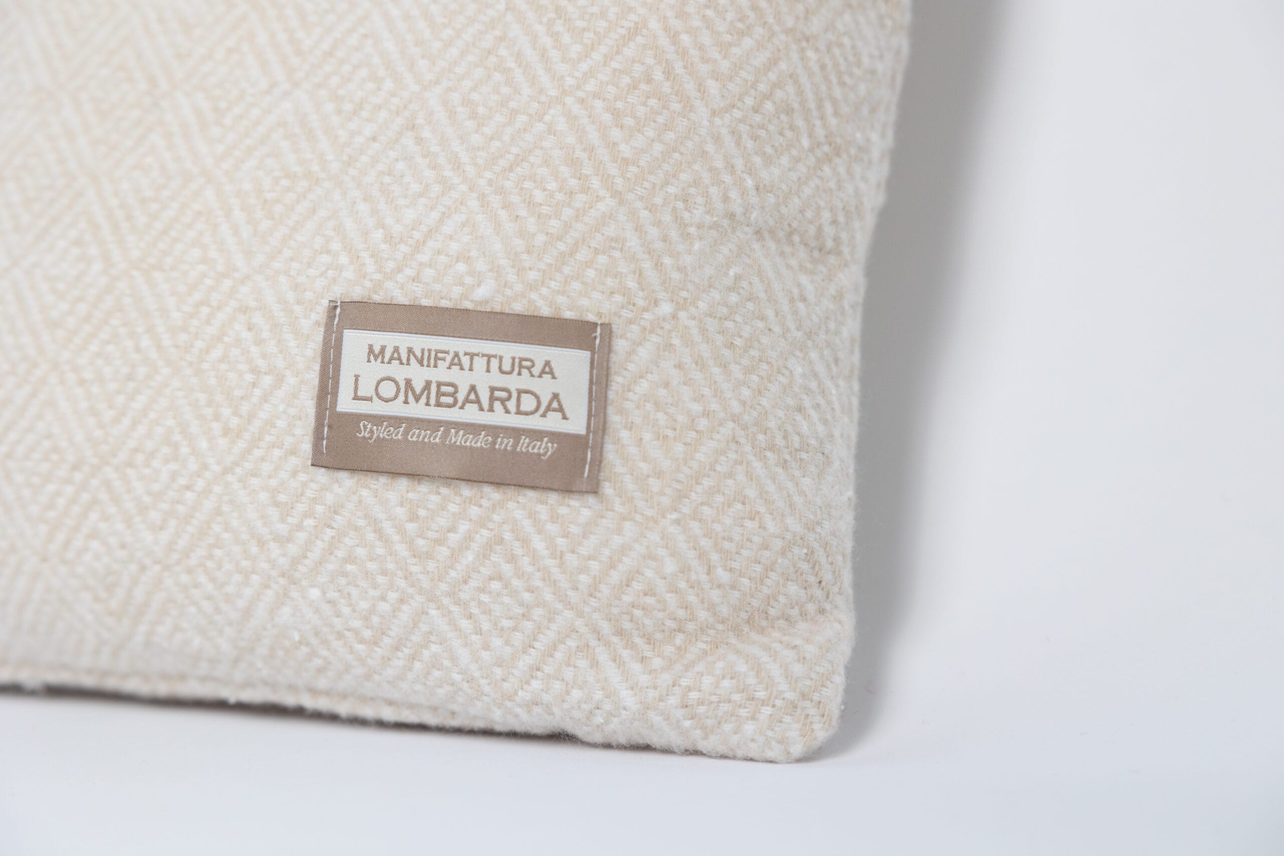 Manifattura Lombarda kussen – 45×45 – beige – Sirmione - Afbeelding 3