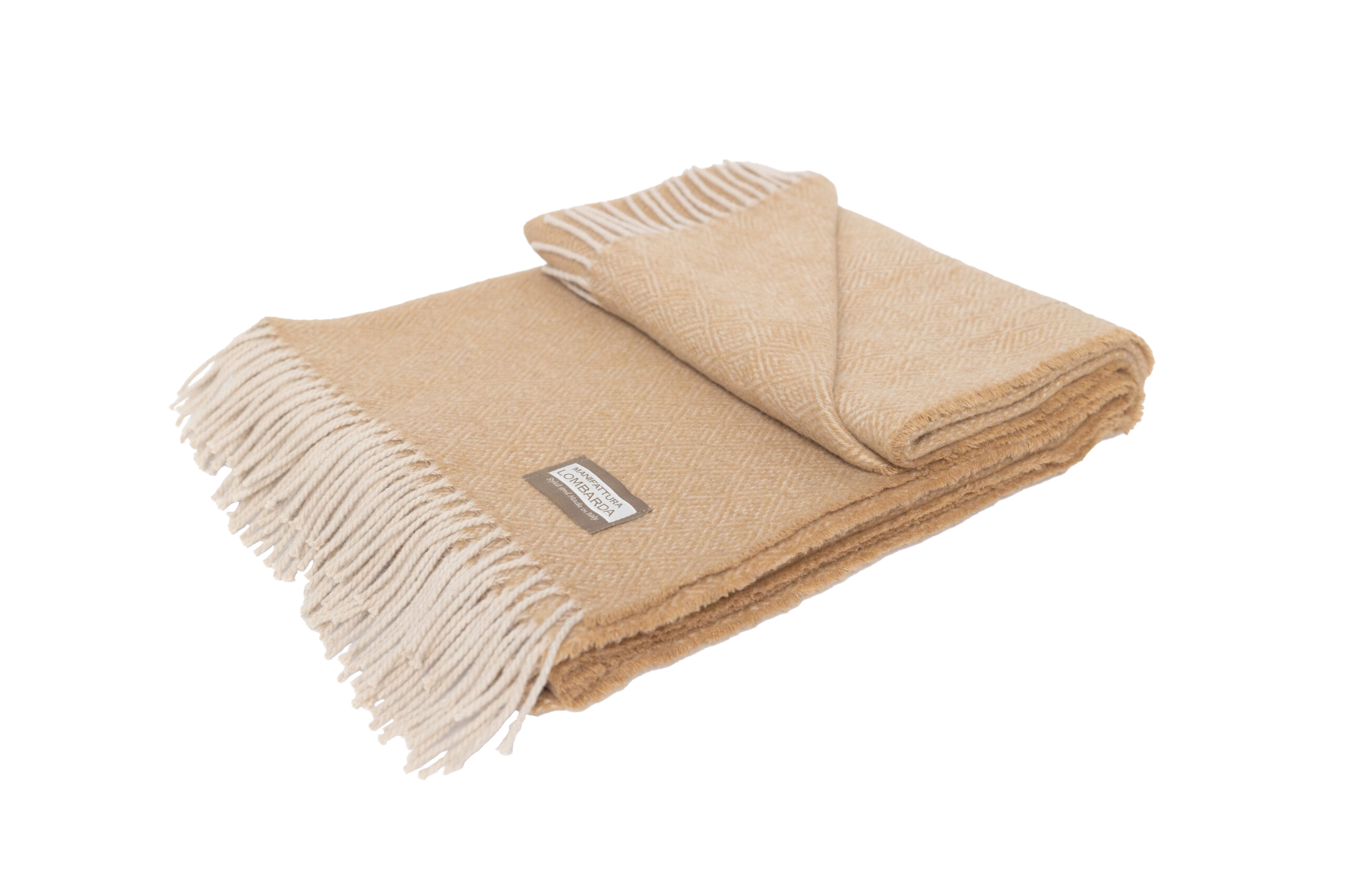 Manifattura Lombarda plaid – camel – Sirmione